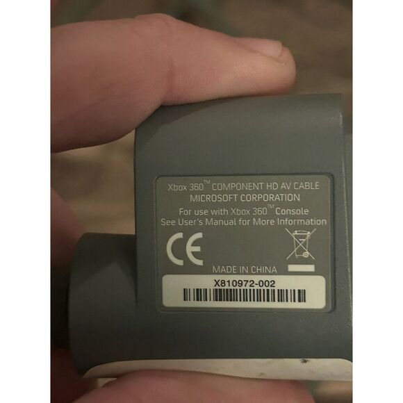 Genuine Original OEM Microsoft Xbox 360 Component Video HD A/V AV Cable - Picture 4 of 4